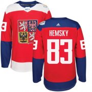 Wholesale Cheap Team Czech Republic #83 Ales Hemsky Red 2016 World Cup Stitched NHL Jersey