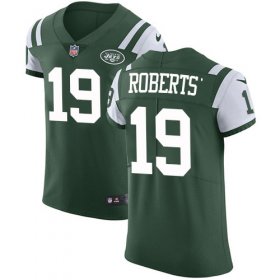 Wholesale Cheap Nike Jets #19 Andre Roberts Green Team Color Men\'s Stitched NFL Vapor Untouchable Elite Jersey