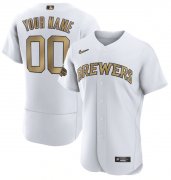 Wholesale Cheap Men's Milwaukee Brewers Active Player Custom White 2022 All-Star Flex Base Stitched MLB Jersey