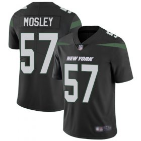 Wholesale Cheap Nike Jets #57 C.J. Mosley Black Alternate Men\'s Stitched NFL Vapor Untouchable Limited Jersey