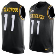 Wholesale Cheap Nike Steelers #11 Chase Claypool Black Team Color Men's Stitched NFL Limited Tank Top Jersey