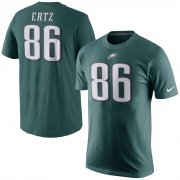 Wholesale Cheap Philadelphia Eagles #86 Zach Ertz Nike Player Pride Name & Number Short Sleeve T-Shirt Green