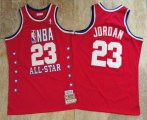 Wholesale Cheap NBA 1989 All-Star #23 Michael Jordan Red Hardwood Classics Soul AU Throwback Jersey