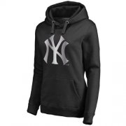 Wholesale Cheap Women's New York Yankees Platinum Collection Pullover Hoodie Black