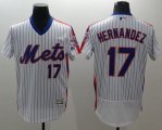 Wholesale Cheap Mets #17 Keith Hernandez White(Blue Strip) Flexbase Authentic Collection Alternate Stitched MLB Jersey