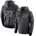 Wholesale Cheap NFL Men's Nike Buffalo Bills #27 Tre'Davious White Stitched Black Anthracite Salute to Service Player Performance Hoodie