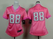 Wholesale Cheap Nike Falcons #88 Tony Gonzalez Pink Women's Be Luv'd Stitched NFL New Elite Jersey