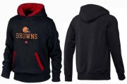 Wholesale Cheap Cleveland Browns Critical Victory Pullover Hoodie Black & Red