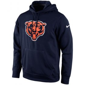 Wholesale Cheap Chicago Bears Nike KO Logo Essential Hoodie Navy Blue