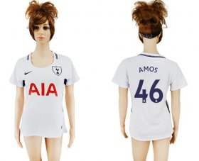 Wholesale Cheap Women\'s Tottenham Hotspur #46 Amos Home Soccer Club Jersey