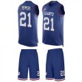 Wholesale Cheap Nike Giants #21 Jabrill Peppers Royal Blue Team Color Men's Stitched NFL Limited Tank Top Suit Jersey