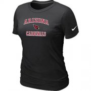 Wholesale Cheap Women's Nike Arizona Cardinals Heart & Soul NFL T-Shirt Black