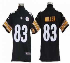 Wholesale Cheap Nike Steelers #83 Heath Miller Black Team Color Youth Stitched NFL Elite Jersey