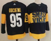 Wholesale Cheap Men's Nashville Predators #95 Matt Duchene Black 2022 Stadium Series adidas Stitched NHL Jersey