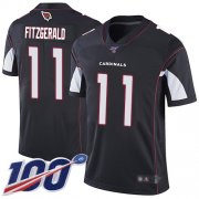Wholesale Cheap Nike Cardinals #11 Larry Fitzgerald Black Alternate Men's Stitched NFL 100th Season Vapor Limited Jersey