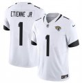 Cheap Men's Jacksonville Jaguars #1 Travis Etienne Jr. White 2023 F.U.S.E Vapor Untouchable Limited Football Stitched Jersey