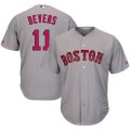 Wholesale Cheap Boston Red Sox #11 Rafael Devers Majestic Road Official Cool Base Player Jersey Gray