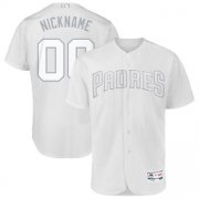 Wholesale Cheap San Diego Padres Majestic 2019 Players' Weekend Flex Base Authentic Roster Custom Jersey White