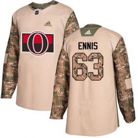 Wholesale Cheap Adidas Senators #63 Tyler Ennis Camo Authentic 2017 Veterans Day Stitched Youth NHL Jersey