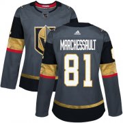 Wholesale Cheap Adidas Golden Knights #81 Jonathan Marchessault Grey Home Authentic Women's Stitched NHL Jersey