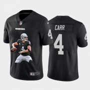 Wholesale Cheap Men's Las Vegas Raiders #4 Derek Carr Black Player Portrait Edition 2020 Vapor Untouchable Stitched NFL Nike Limited Jersey
