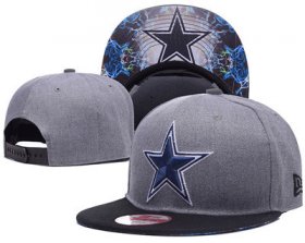 Wholesale Cheap NFL Dallas Cowboys Team Logo Gray Snapback Adjustable Hat