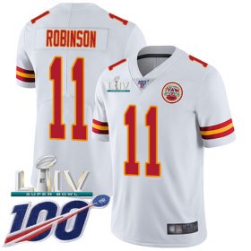 Wholesale Cheap Nike Chiefs #11 Demarcus Robinson White Super Bowl LIV 2020 Men\'s Stitched NFL 100th Season Vapor Untouchable Limited Jersey