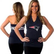 Wholesale Cheap Women's All Sports Couture New England Patriots Blown Coverage Halter Top