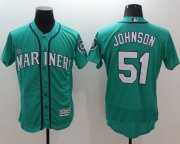 Wholesale Cheap Mariners #51 Randy Johnson Green Flexbase Authentic Collection Stitched MLB Jersey