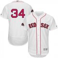 Wholesale Cheap Red Sox #34 David Ortiz White Flexbase Authentic Collection 2018 World Series Champions Stitched MLB Jersey
