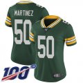 Wholesale Cheap Nike Packers #50 Blake Martinez Green Team Color Women's Stitched NFL 100th Season Vapor Limited Jersey
