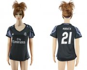 Wholesale Cheap Women's Real Madrid #21 Morata Sec Away Soccer Club Jersey