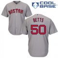 Wholesale Cheap Red Sox #50 Mookie Betts Grey Cool Base Stitched Youth MLB Jersey