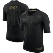 Wholesale Cheap Nike Falcons 11 Julio Jones Black 2020 Salute To Service Limited Jersey