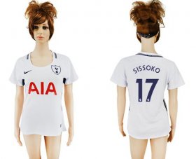 Wholesale Cheap Women\'s Tottenham Hotspur #17 Sissoko Home Soccer Club Jersey
