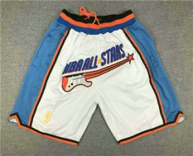 Wholesale Cheap 1997 NBA All-Star Shorts (White) JUST DON By Mitchell & Ness