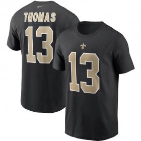 Wholesale Cheap New Orleans Saints #13 Michael Thomas Nike Team Player Name & Number T-Shirt Black