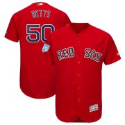 Wholesale Cheap Red Sox #50 Mookie Betts Red 2019 Spring Training Flex Base Stitched MLB Jersey