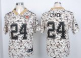 Wholesale Cheap Nike Seahawks #24 Marshawn Lynch Camo USMC Men's Stitched NFL Elite Jersey