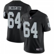 Wholesale Cheap Men's Las Vegas Raiders #64 Richie Incognito Limited Black Team Color Vapor Untouchable Jersey