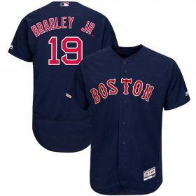 Wholesale Cheap Boston Red Sox #19 Jackie Bradley Jr. Majestic Alternate Authentic Collection Flex Base Player Jersey Navy