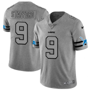 Wholesale Cheap Detroit Lions #9 Matthew Stafford Men's Nike Gray Gridiron II Vapor Untouchable Limited NFL Jersey