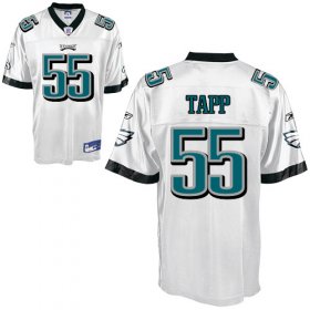 Wholesale Cheap Eagles #55 Darryl Tapp White Stitched NFL Jersey