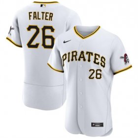 Cheap Men\'s Pittsburgh Pirates #26 Bailey Falter White Flex Base Baseball Stitched Jersey