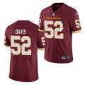 Wholesale Cheap Men's Washington Football Team #52 Jamin Davis Burgundy Vapor Untouchable Limited Stitched Jersey