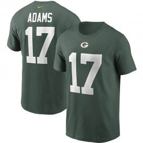 Wholesale Cheap Green Bay Packers #17 Davante Adams Nike Team Player Name & Number T-Shirt Green