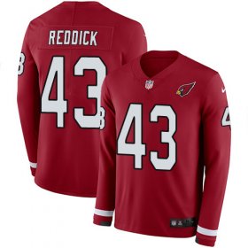 Wholesale Cheap Nike Cardinals #43 Haason Reddick Red Team Color Men\'s Stitched NFL Limited Therma Long Sleeve Jersey