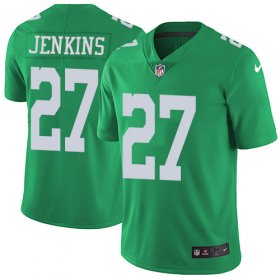 Wholesale Cheap Nike Eagles #27 Malcolm Jenkins Green Men\'s Stitched NFL Limited Rush Jersey