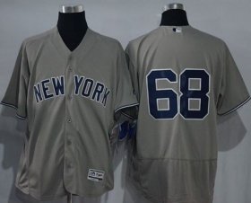 Wholesale Cheap Yankees #68 Dellin Betances Grey Flexbase Authentic Collection Stitched MLB Jersey