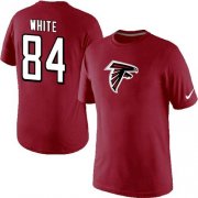 Wholesale Cheap Nike Atlanta Falcons #84 Roddy White Name & Number NFL T-Shirt Red